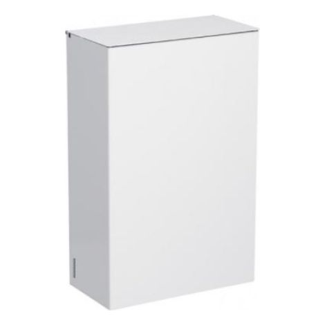 Poubelle murale Blanka avec étrier - 10l - blanc signalisation - RAL 9016 (1/2)