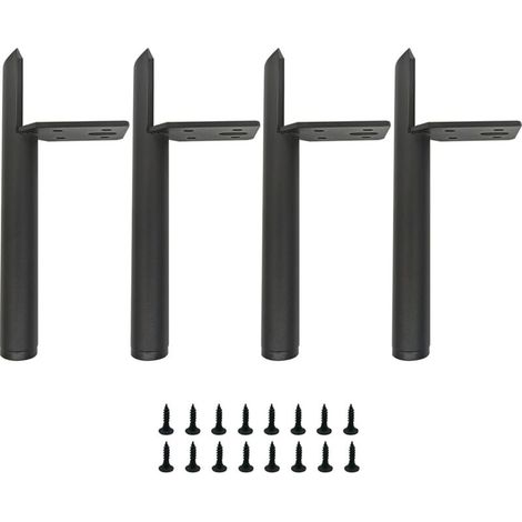 Schwarze Metall-Möbelbeine (13 cm), Tischbeine aus Metall, Tragkraft bis zu 800 kg, geeignet für Sofas, Couchtische, TV-Möbel, Betten und andere Möbel.