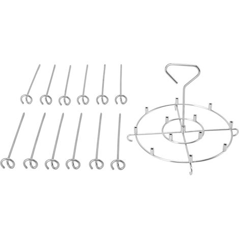 Support vertical en acier inoxydable pour brochettes de barbecue, accessoires pour friteuse de 6 litres (1/5)