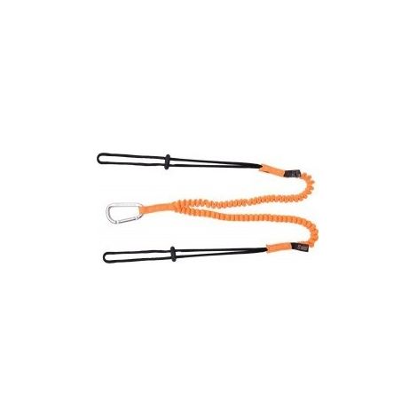 KRATOS SAFETY - Longe élastique fourche pour connexion outils - 1.3 m
