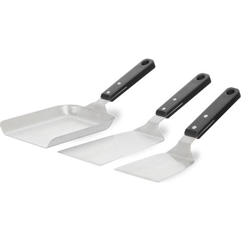 LE MARQUIER Kit 3 spatules - inoxSpatule, Spatule longue et Spatule à rebords (1/4)