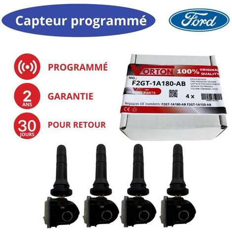 Sensore TPMS preprogrammato Ford USA 433MHz – F2GT-1A180-AB per Edge, Mustang, F‑150, Explorer