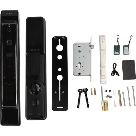 Verrou intelligent à reconnaissance faciale 3D, écran HD 4,5 pouces, antivol haute sécurité pour maison, hôtel, appartement (1/5)