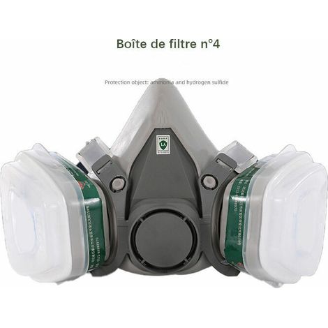 Set da 7 pezzi 6200 semimaschera antipolvere per gas chimici, aerosol, vernice, odore, fumo, decorazione, maschera protettiva (1/3)