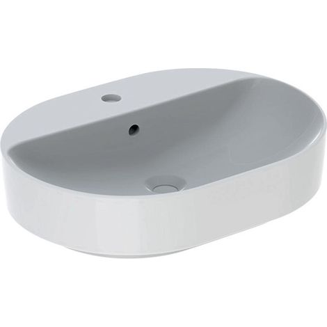 Geberit VariForm lavabo à poser elliptique, 600x450mm, avec trou