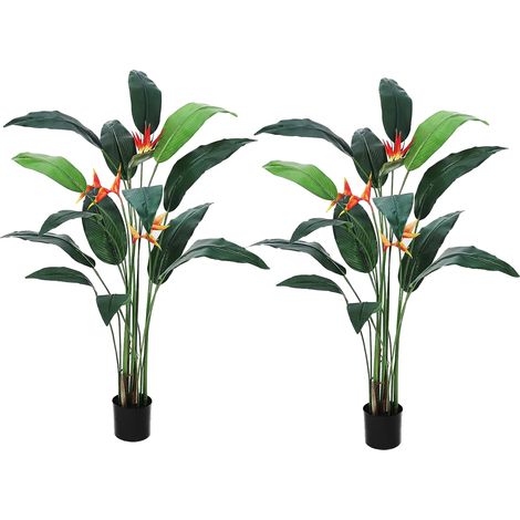 Pianta artificiale, design realistico, per interni, 2 pezzi, 180 cm (1/2)