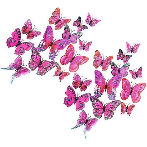 24 pièces de décoration murale 3D (1/3)