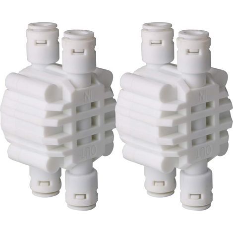 Stück 1/4-Zoll-4-Wege-Absperrventile mit Steckverbindern für Umkehrosmose-Wasserfiltersysteme (1/5)