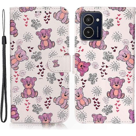 Pochette en Cuir pour HMD Pulse Pro avec Porte-Cartes, Coque à Motif, Étanche et Anti-Rayures, Étui de Protection au Design Élégant, Compatible avec Housse à Rabat pour Téléphone, Accessoire Premium p (1/5)