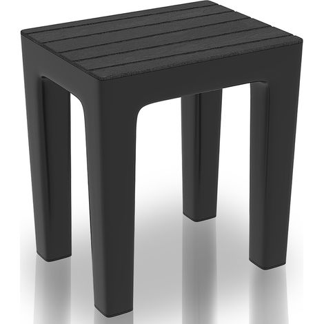 Sgabello Feridras serie woody nero (1/5)