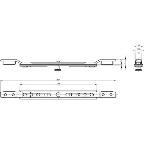 Prolongareur longueur 138 mm mâle mâle FERCO 6 32334 00 0 1