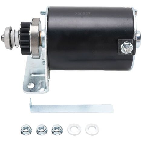 Démarreur de remplacement pour tondeuses à gazon (références 390838, 497401, 499521 et 499529) de 1972 à 2006 (moteurs de 7 à 22 CV) - Moteur en acier à 16 dents (1/5)