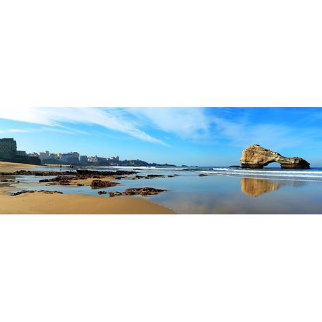 Tableau sur toile Miramar 30x97 cm - Impression sur Toile Murale Décorative - Image imprimée en HD sur Toile - Toile sur Châssis en Bois FSC - Fabriqué en France