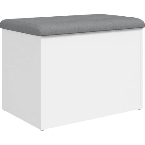 Maison Exclusive - Banco de almacenaje blanco 62x42x45 cm madera (1/5)