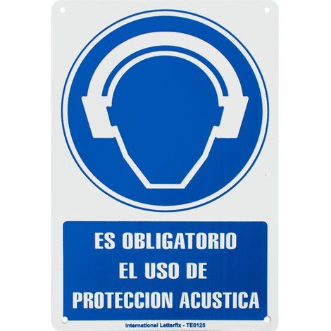 Panneau PVC UTILISATION OBLIGATOIRE PROTECTION ACOUSTIQUE 30x20 cm haute visibilité et durabilité