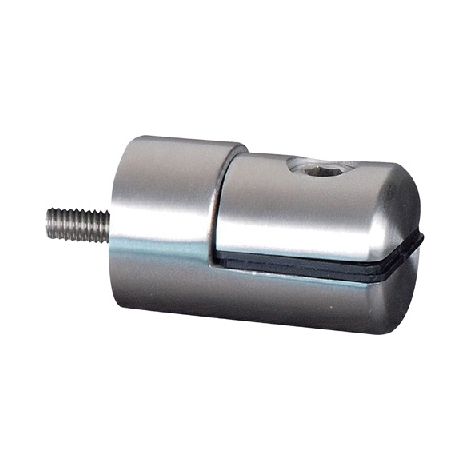 Deco Fer Forge – Connecteur pince inox 304 pour tôle 1,5 à 4mm sur tube carré – Longueur 39,5mm – Fixation à visser pour usage professionnel
