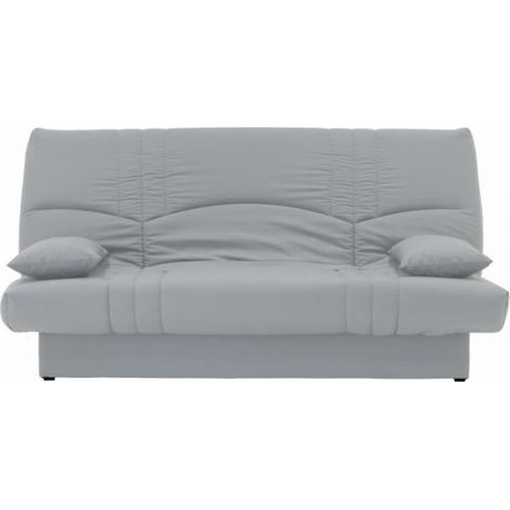 Banquette clic clac 3 places - Tissu gris clair - Style Contemporain - L 190 x P92 cm - DREAM (1/3)