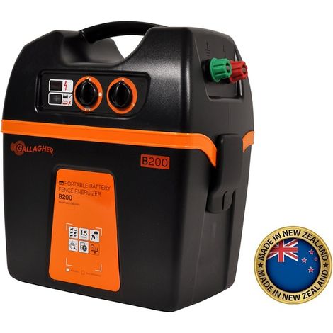 Elettrificatore a Batteria GALLAGHER B200 12V/1,45 J per Recinzioni Fino a 20 Km (1/3)