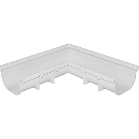Angle gauche pour caniveau pvc Série 200 BAS - First Plast