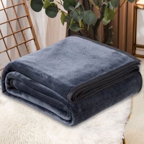 Couverture En Flanelle - 70 x 100 cm - Pour Hiver Et Climatisation - Usage Multifonctionnel Picnic Avion Jambes - 1 Pièce (1/5)