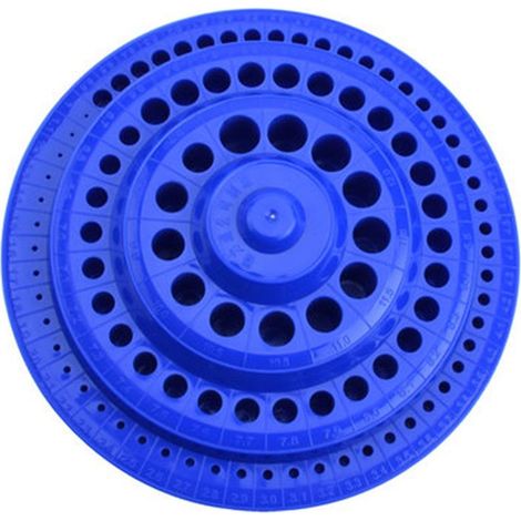 Aufbewahrungsbox für 1-13 mm Hartplastik-Bohrer mit 100 Löchern, Nagelbohrerhalter für Nagelbohrer, Dentalbohrer (1/5)