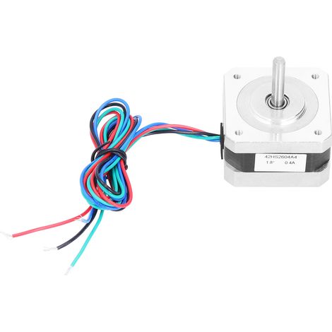 Moteur pas à pas hybride biphasé 42, arbre ultra-mince de 26 mm de 1,8 degré, arbre de 5 mm, 12 V à quatre fils. (1/5)