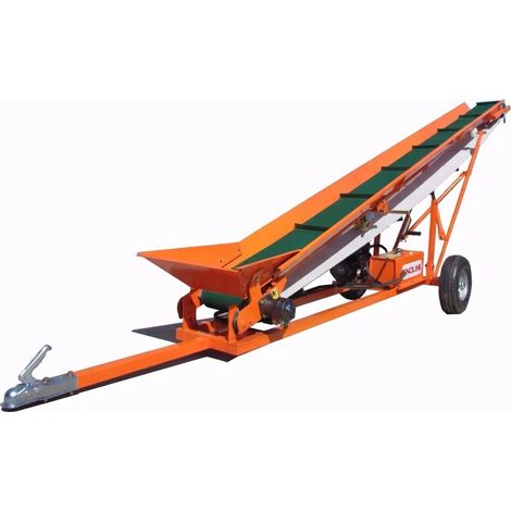 Varan Motors - FC300 Motorisiertes F�rderband f�r Holzscheite, 6,5 PS, Brennholztransporter, h�henverstellbar bis 2,9 m, max. Belastung 370 kg