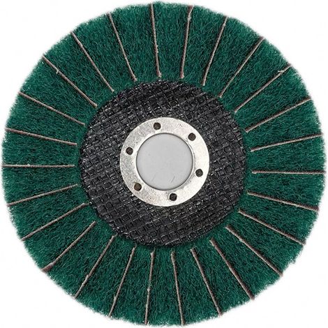 5 Stück 125 mm x 22 mm Nylon-Lamellenpolierscheiben, Körnung 120, Schleiffaser-Schleifscheibe, Schleifpolierscheiben