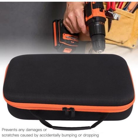 Etui De Stockage Pour Perceuse Electrique - Tissu Oxford EVA - 32x22x7 Cm - Transport Portable Avec Poignée - 1 Pièce (1/5)
