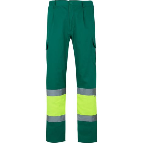 Pantalón bicolor av verde/amarillo Velilla - size XL