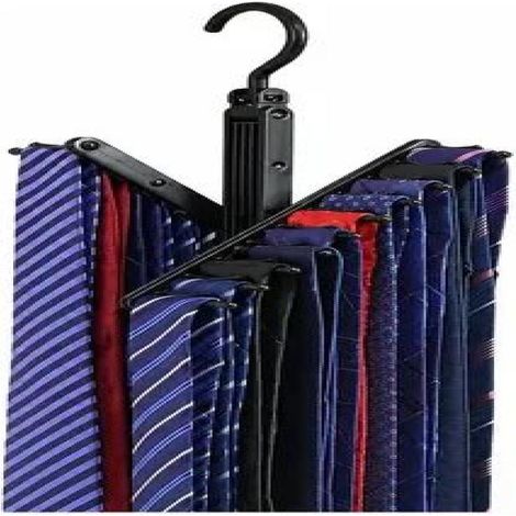Irovami Porte-ceintures modulable 20 pinces – plastique, écharpes/cravates (1/3)