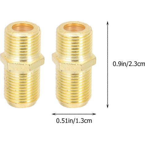 Connecteur coaxial à 6 broches, adaptateur d'extension coaxial femelle-femelle de type F, compatible avec les câbles TV. (1/3)
