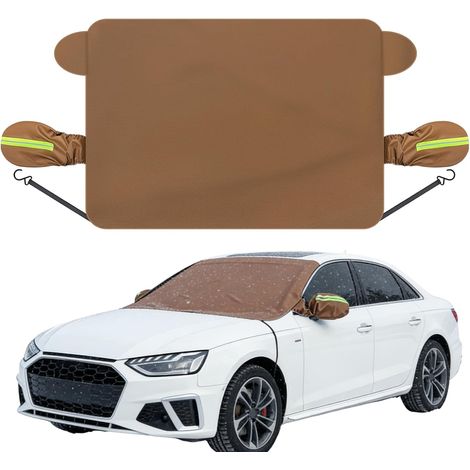 Housse de protection contre la neige pour pare-brise de voiture  Coupe-vent imperméable en cuir synthétique Accessoires extérieurs de voiture - Protection solaire pour pare-brise - Pour berlines en (1/5)