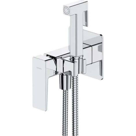 OMNIRES Parma - Grifo de bidé empotrado, con ducha, con cuerpo de montaje, cromo SYSPMBI2CR
