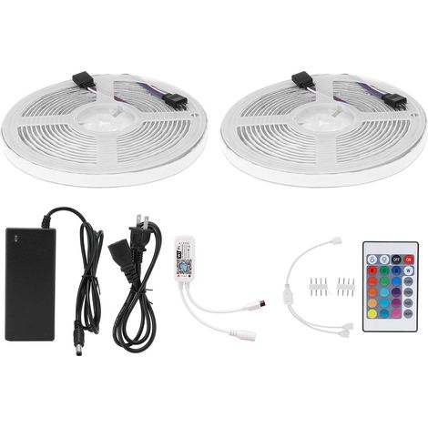 Lumière ruban LED WiFi 600LED étanche RGB dimmable pour décoration extérieure US 100-240V