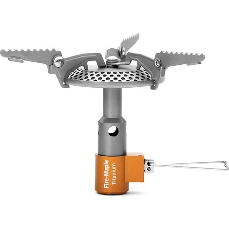 Campingkocher, Mini-Tragbarer und Faltbarer Titan-Gaskocher Outdoor-Wanderpicknick Ultraleichter Kocher 2300W FMS-116T (1/5)