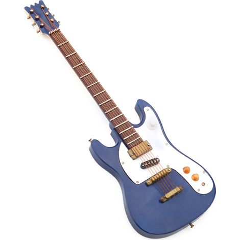 Guitare Décorative en Bois Miniature pour Salon et Bar - Modèle 3-500-E36
