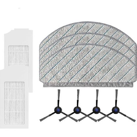 Pièces de rechange et accessoires pour aspirateurs Ecovacs Deebot N20 / N20 Plus / N20 Pro Plus : filtres HEPA, brosse latérale et chiffon de nettoyage. (1/5)
