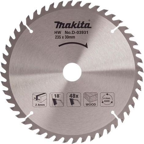 standard Lame de scie à 1,6 mm Rim 235 x 2,3 48Z 18 degrés réduction 30 25 arbre machine (1/5)
