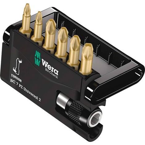 Juego de puntas WERA Bit-Check 7 Universal 2 (7 piezas)