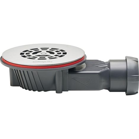 Wirquin – Bonde de douche Slim+ 30723367 – Ø90 mm pour receveur extra plat – Grille plate inox brossé – Évacuation 35 L/min (1/5)