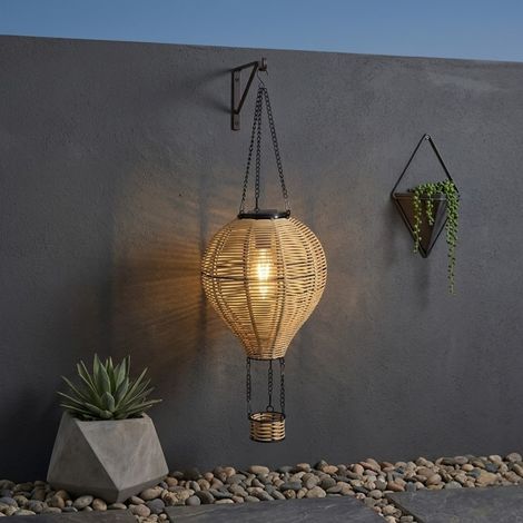 Lunaria Rattan Hanging Solar Hot Air Balloon (1/2)