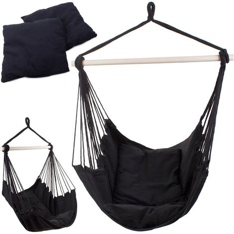 Hamac brésilien suspendu avec 2 coussins (1/5)