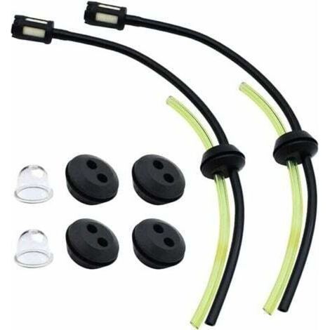 Kit tubo carburante per decespugliatore in 2 pezzi, guarnizioni universali per tubo carburante, filtro carburante, kit linea carburante, guarnizione e filtro per tubo di alimentazione carburante per t (1/4)