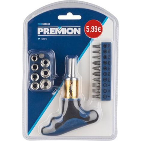 Destornillador carraca 19 puntas cr van pre900052 premion