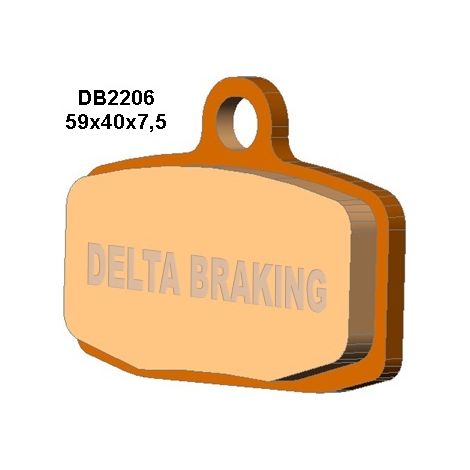 Pastillas de freno delanteras Delta para Husqvarna 85 TC (todos los modelos), 210 mm (traseras)