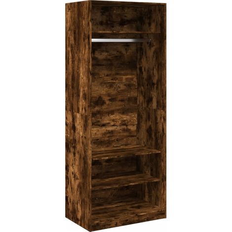 Maison Exclusive - Armadio Rovere Fumo 80x50x200 cm in Legno Multistrato