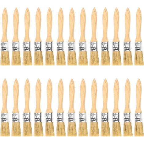 Lot de 36 pinceaux de 24 mm (1 pouce) pour peintures, teintures, vernis, colles et autres. (1/5)