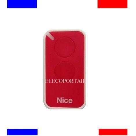 Télécommande - NICE - ERA INTI 2 - Rouge - 433.92 MHz - Rolling code