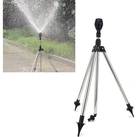 Arroseur sur Trépied,Arroseur Oscillant,Pistolet arrosage Jardin,Arroseur de Jardin sur trépied télescopique en ABS,Rotatifs Automatiques À 360 Degrés pour Cour, Jardin, pelouse (1/5)